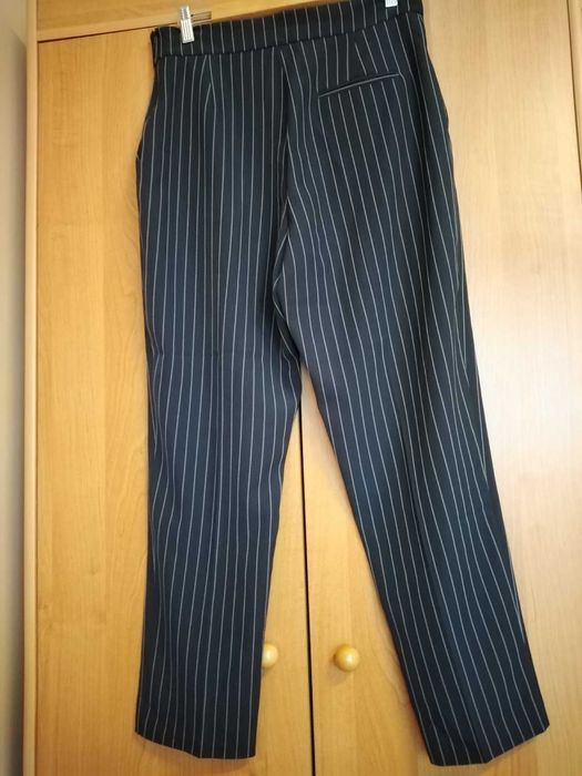 Панталон- тъмносин раиран