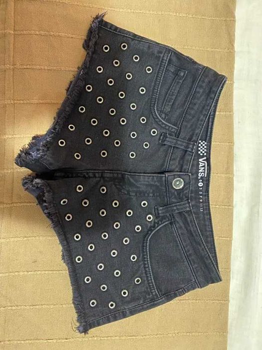 Черни дънкови къси панталонки VANS, размер XS