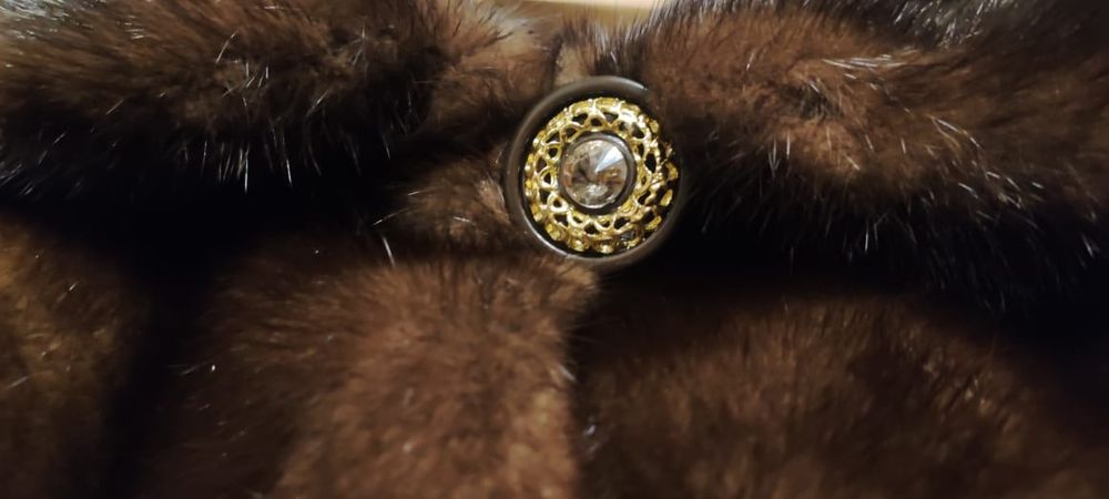 Теплая норковая шуба