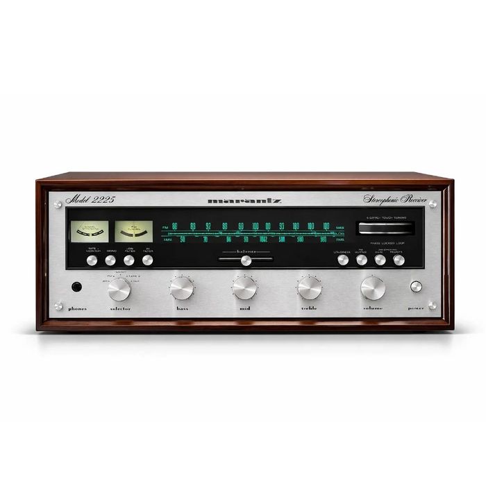 Marantz 2225 с дървена кутия WC-22, кафяв пиано лак, отлично състояние
