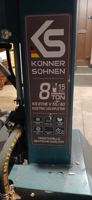 Despicator electric vertical Könner & Söhnen Germania de bușteni, 8 tone forta