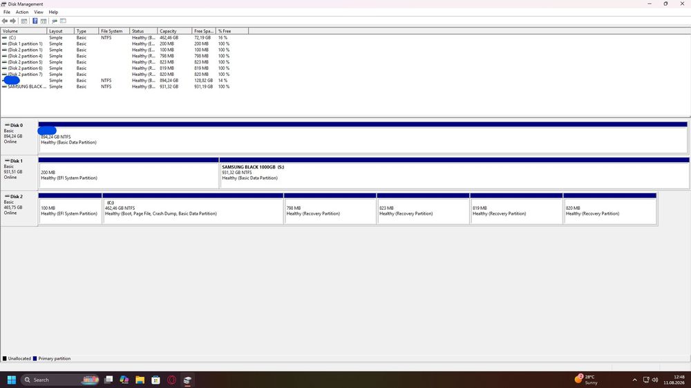 HDD Samsung Black 1000GB 2.5