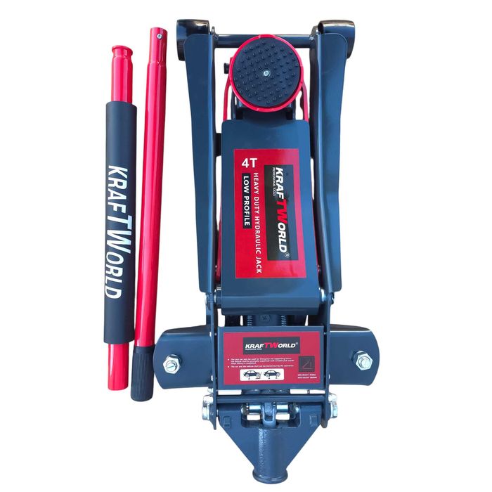 **ПРОМО**Хидравличен Крик Крокодил KraftWorld – 4T, Нископрофилен 83–465 мм