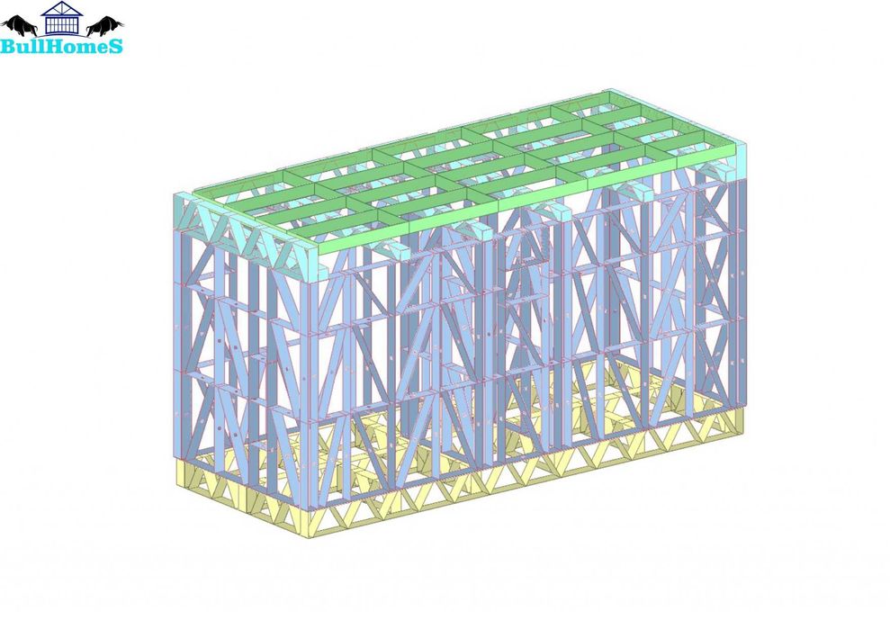 Бунгало,Контейнер,Къща,Преместваеми къщи,Модулни-14,4м²