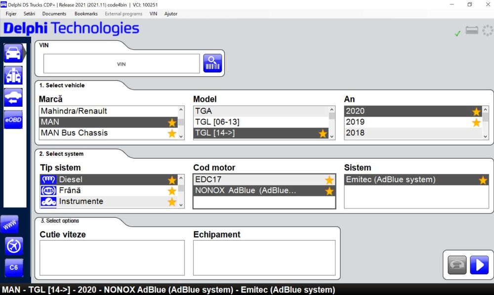 Tester auto DLFY Model 2026 + Tableta Militara GETAC 10.1" Lb Romana