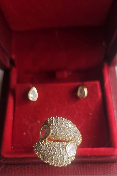 Set damă bijuterii nou superb model Dubai cu pietre