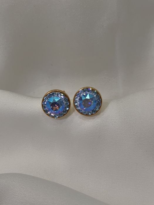 Обеци от медицинска стомана и Сваровски кристали