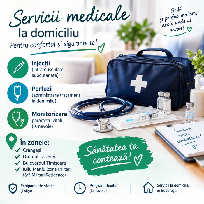 Tratamente la domiciliu, servicii medicale