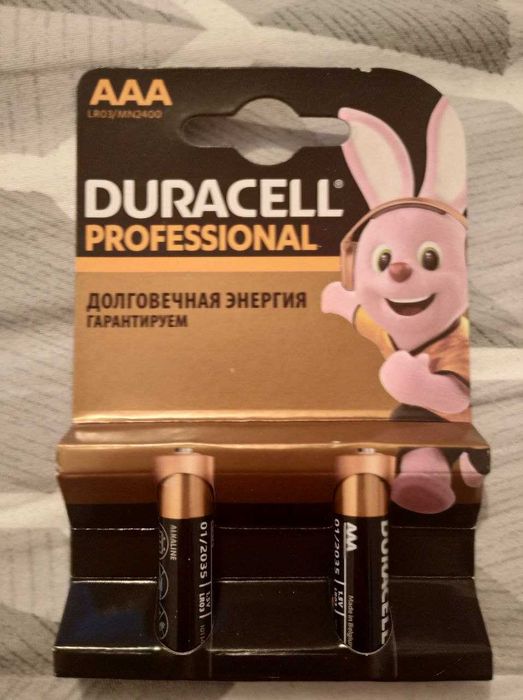 Батарейка DURACELL AAA и батарейки DURACELL AA