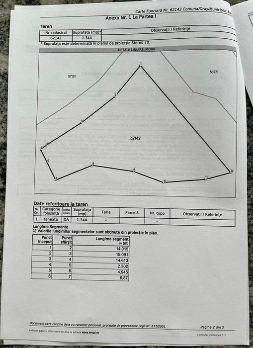 Teren intravilan Valea Poienii