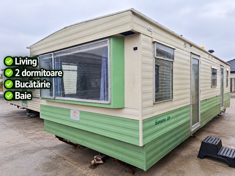 Casa mobila Casa pe roti Casa de vacanta Tiny House / living / 2 dormitoare / bucatarie / baie / mobilata / 30 mp