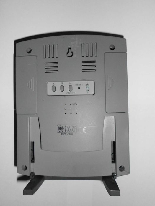 Ceas digital de birou afisaj LCD/data /temp interior - ext/ 2 alarme