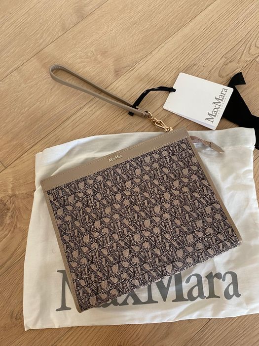 Plic Max Mara din piele si textil, nou