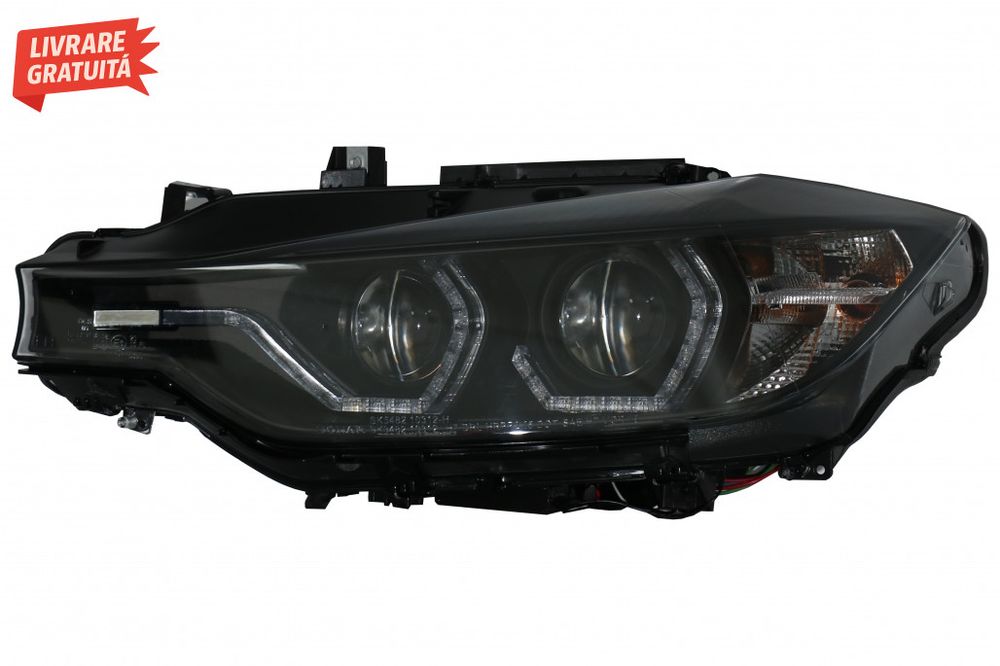 Faruri Full Angel Eyes LED DRL BMW 3 Series F30 F31 Sedan Touring (10.