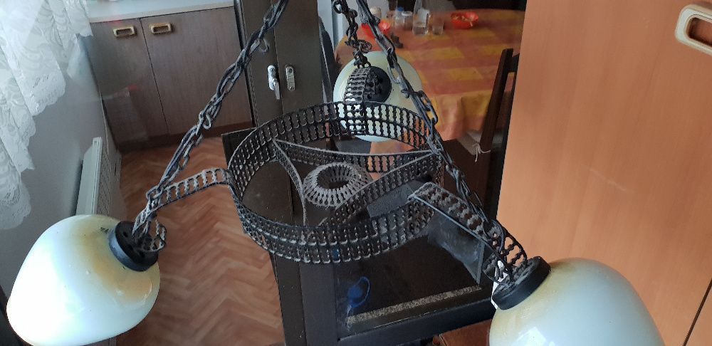 стар ретро полилей от метал и порцелан