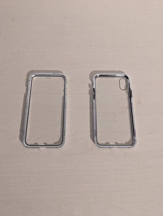 Husă din sticlă iPhone X și iPhone XS la 360 de grade ceva mai diferit