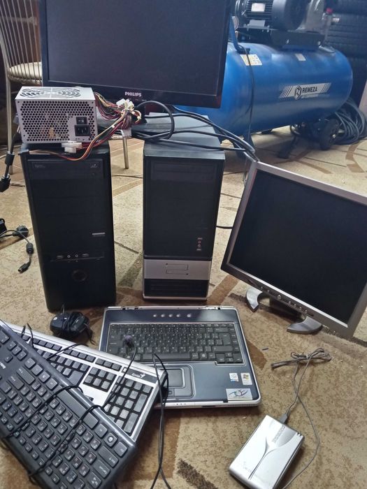 Системный блок 2 штуки,HDD цена за все..