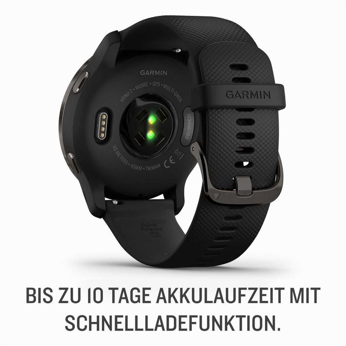 ПРОМО Нов 2г Гаранция Смарт Часовник Garmin Venu 2S, 40 мм, Черен - 010-02429