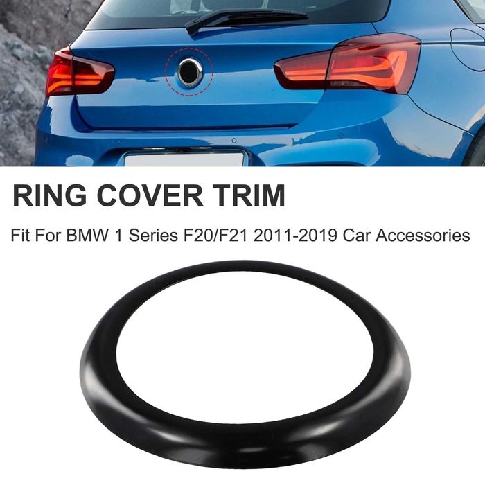 Черен оринг капаче за задна емблема BMW 1 SERIES F20, F21 2011- 2019