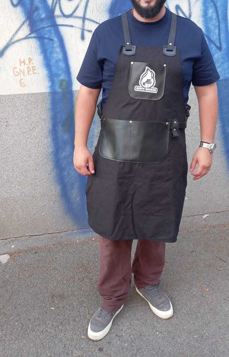 Sort Chef - Textil + Piele