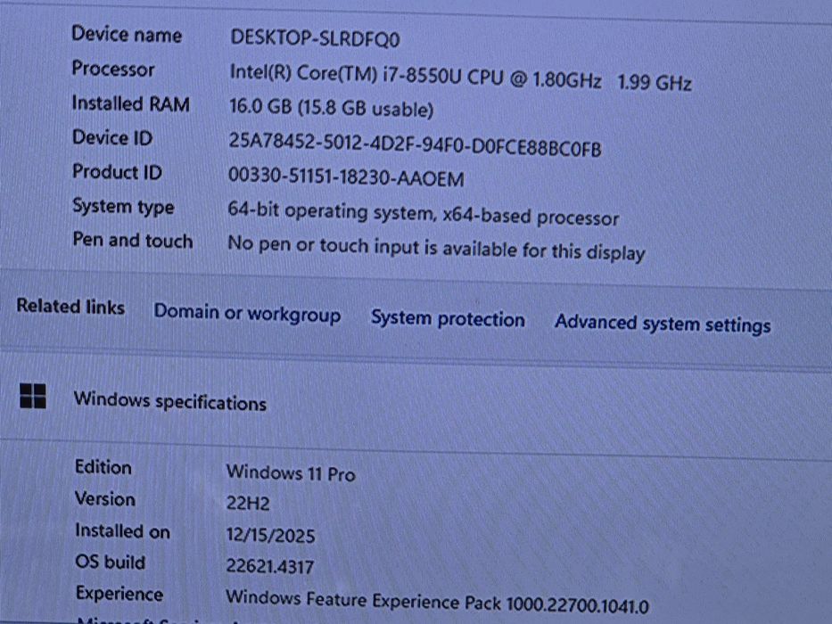 vand laptop jocuri pt TV Lenovo ThinkPad T580.i7 8558 Quad.16 Gb