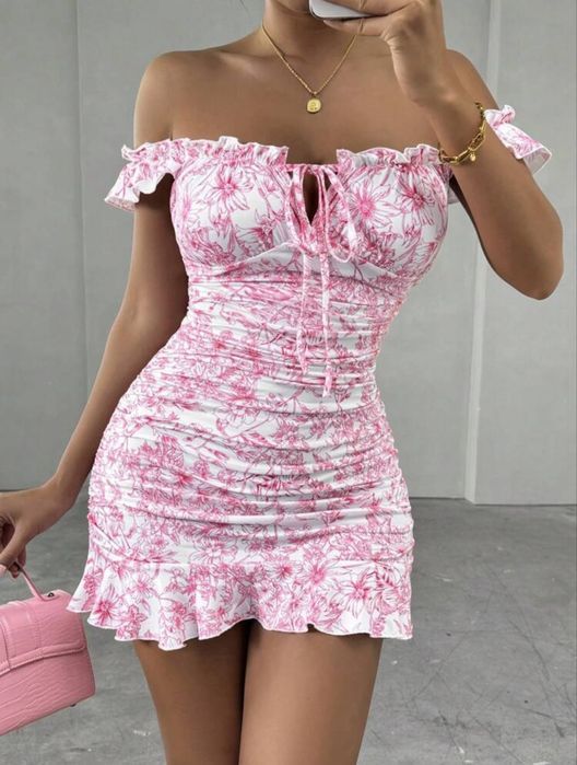 Дамска елаатична рокля