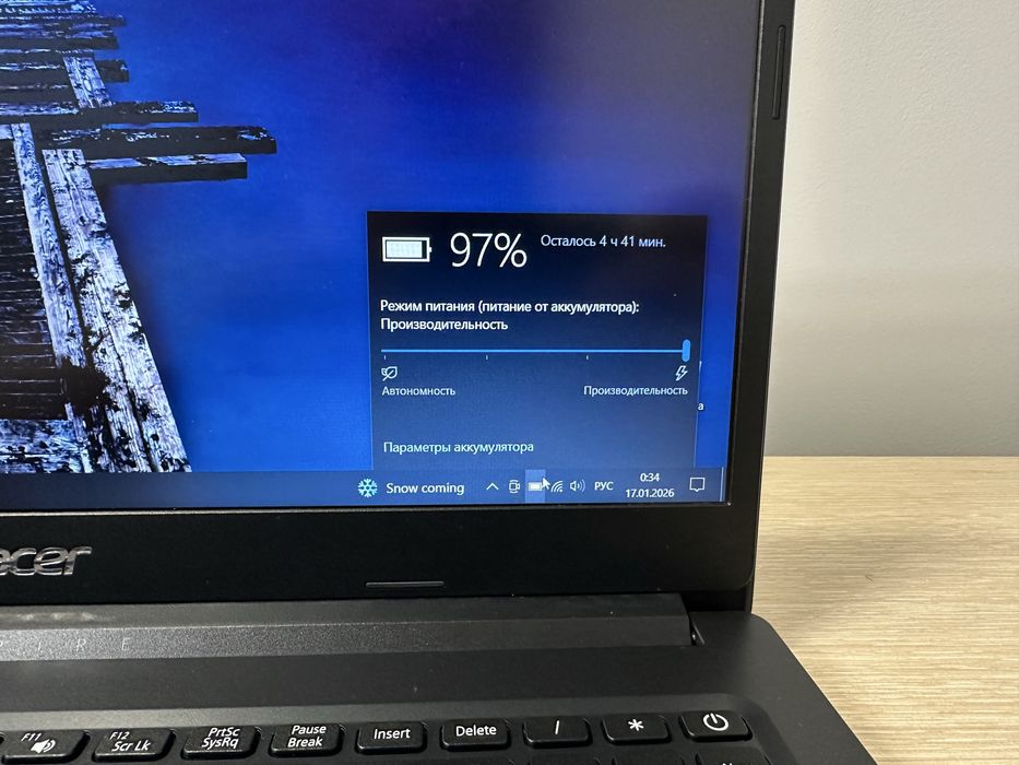 Ноутбук Acer intel, 8GB, SSD 256GB