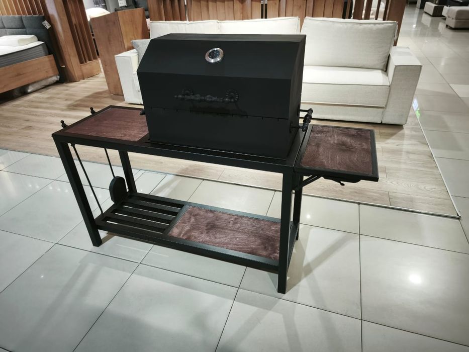 Мангал+барбекю со столиком