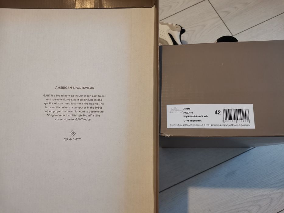 Pantofi sport GANT  de piele întoarsă