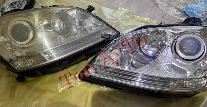 Стъкла Капаци Мерцедес ML W164 Mercedes 2005 - 2008 Комплект Стъкла Фарове Капаци