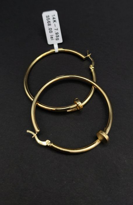 Bijuteria Royal cercei din aur 14k 7.93 gr