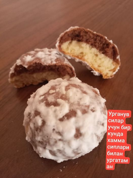 Кандитер махсулотларидан ургатамиз