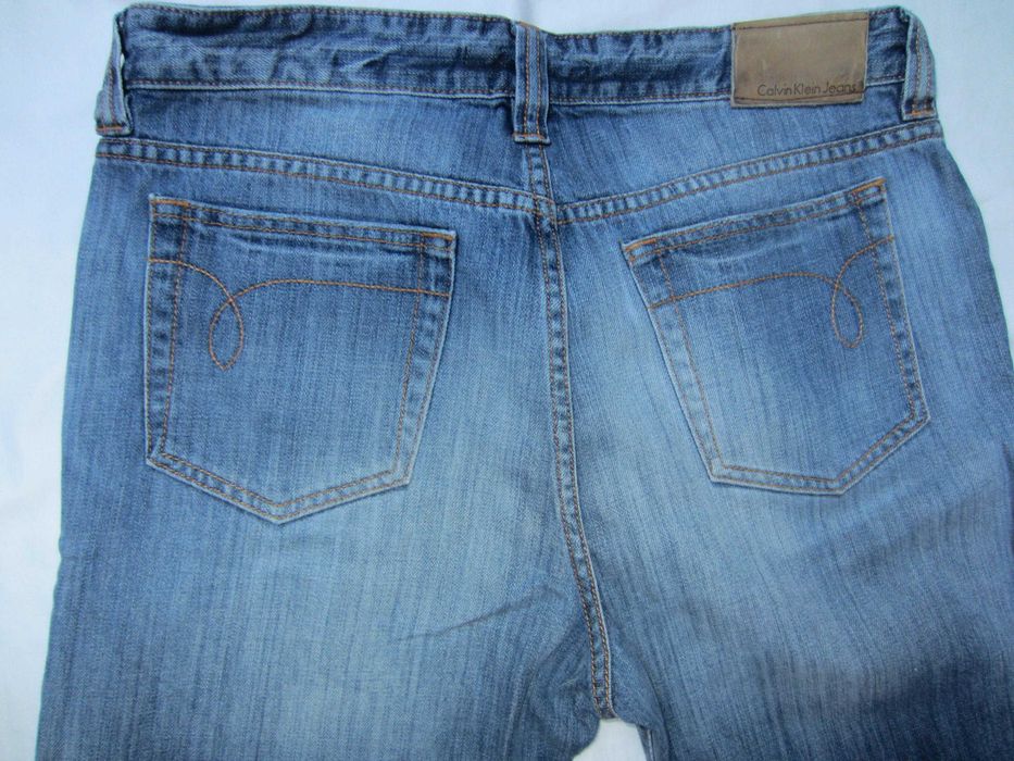 Blugi Calvin Klein, W34 L34,Talie=90cm,Lung=108cm,drepti, stare f.buna