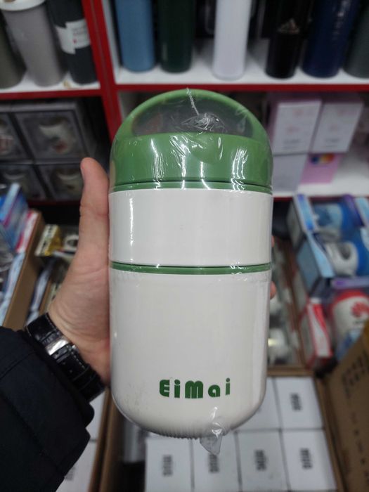 Оптом: Термос для ЕДЫ (2 отсека) (700мл) с Доставкой Алматы