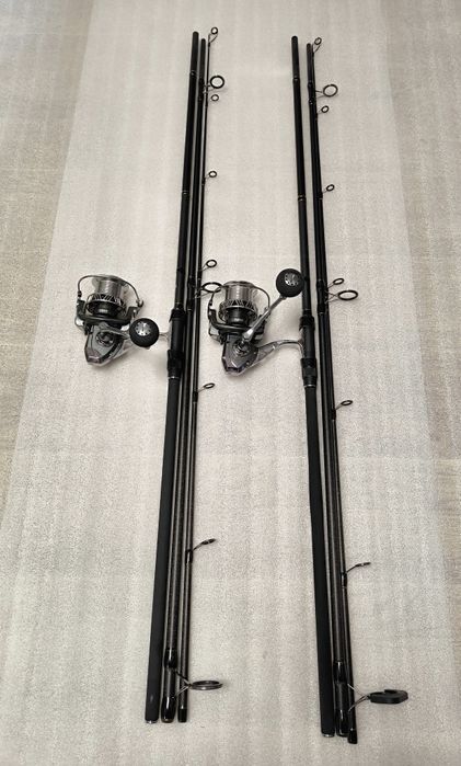SET 2 Lansete Crap FL VIPER 3.90m 3.5 LBS + 2 Mulinete JS10000
