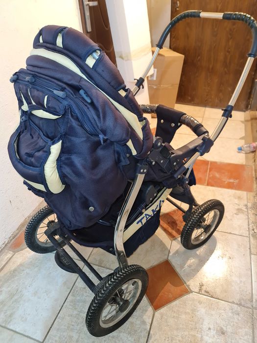 Коляска Тако 2 в 1 полноразмерная складная широкие толстые шины