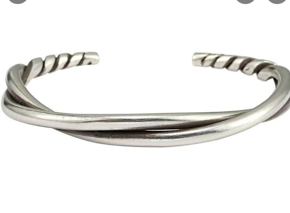 Браслет кожанный и металлический