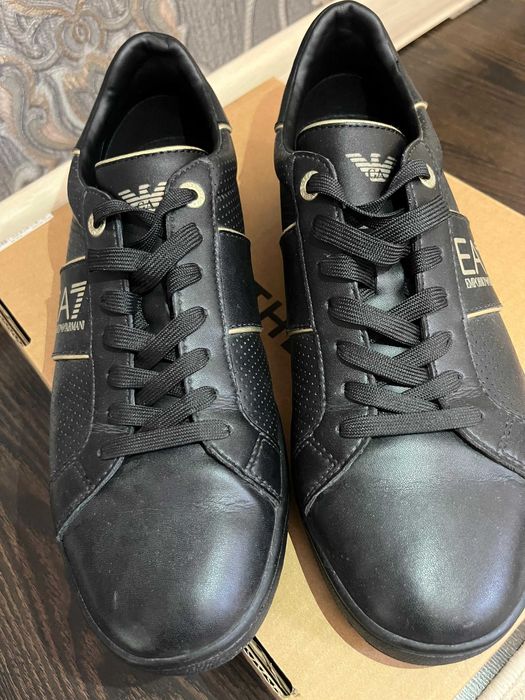 Кожаные кроссовки EA7 Emporio Armani