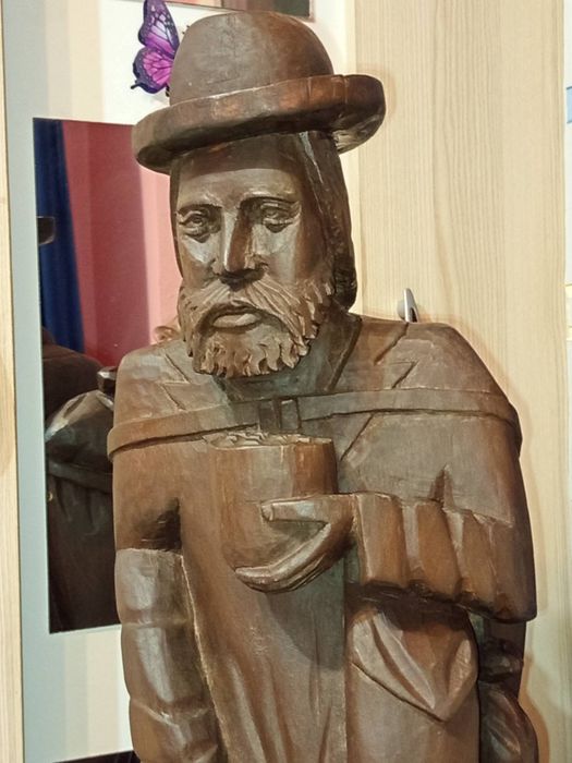 Superbă scluptură de colecție din lemn masiv