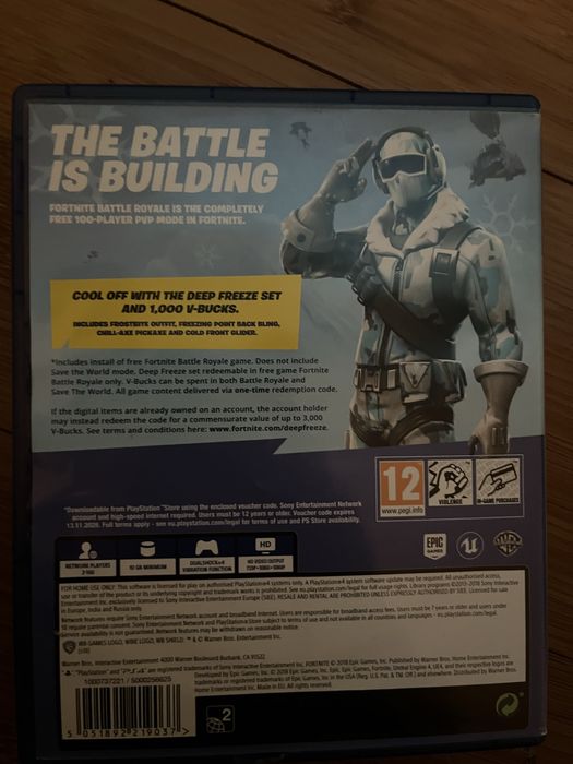 Fortnite Deep Freeze Bundle cod nonfuntional