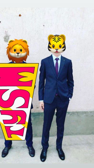 Продам костьюм брюки тройка темна синий