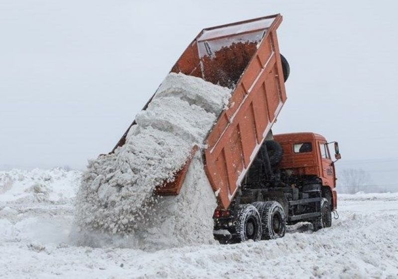 Вывоз снега мусора .