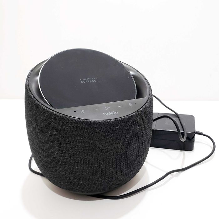 Belkin Devialet G1S0001 SoundForm Elite Hi-Fi Smart Speaker + Wireless Charger Google Assistant Колонка