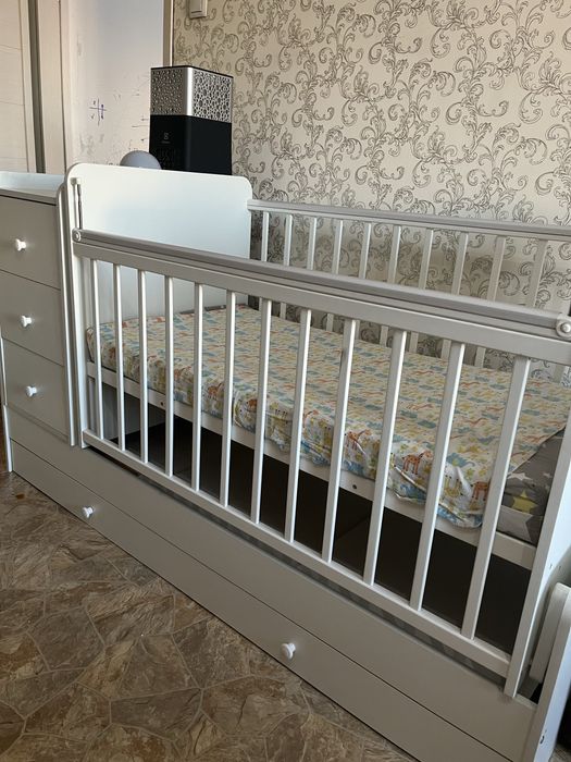 Белая Детская кровать