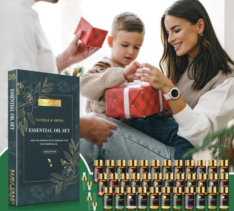 Комплект от 35 етерични масла