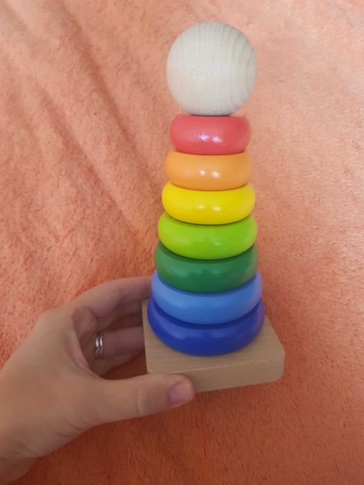 Vand jucarii: Dinozaur interactiv, toba lemn, turn de stivuit, puzzle