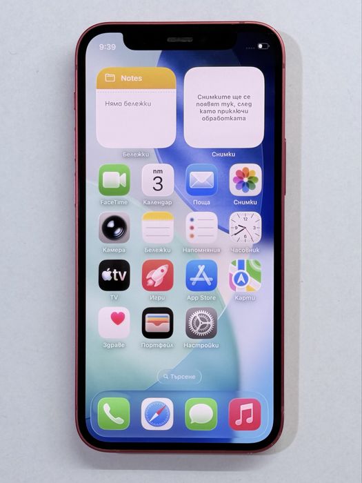 iPhone 12 mini Red 100% battery