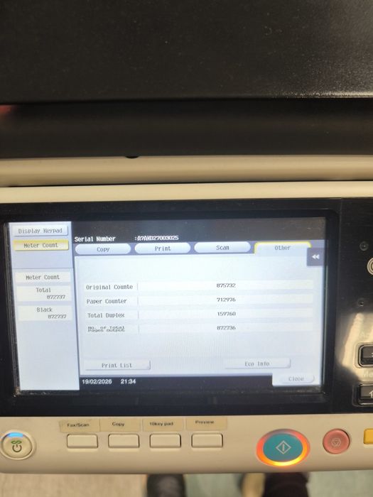 Konica Minolta bizhub 227 - Работеща