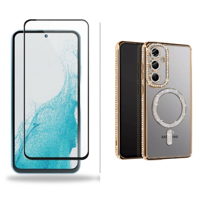 Samsung A16/A17/A36/A56 Husa Magnetica Sparling + Folie Sticla Total