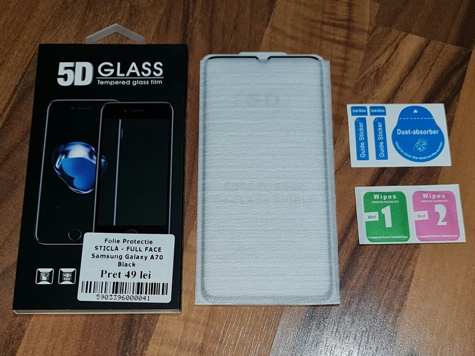 Folie sticla full cover originala SuperGlass Samsung Galaxy A70 A70s